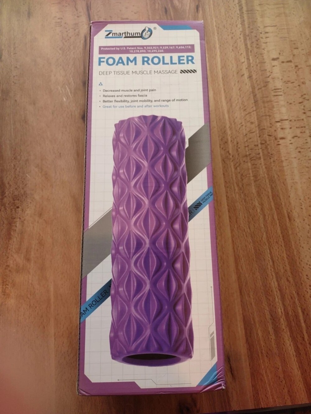 Purple Foam Roller — Deep Tissue Massage Roller